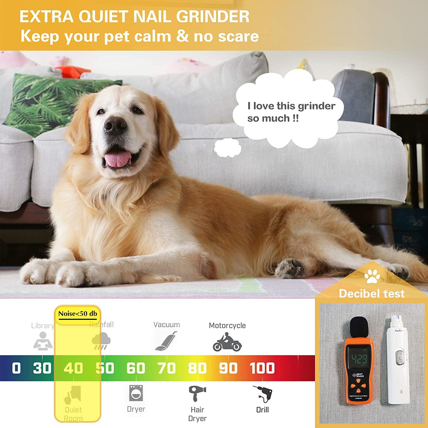 Silent nail trimmer outlet for dogs